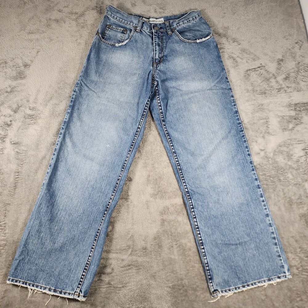 Vintage Bullhead Denim Co Men's 30x30 Baggy Wide-Leg Y2K Skater Jeans